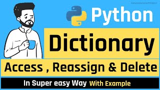 Python Dictionary in Hindi | Access Reassign and Delete Dictionary in Python
