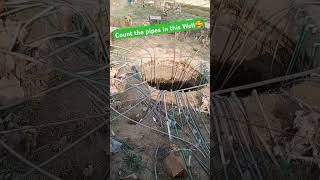 🥰Count the pipes in this Well👍|Village Life Pakistan Punjab|#villagelife #shorts