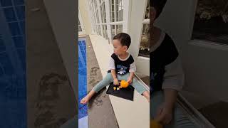 MAKAN JERUK BIAR SEHAT #fun #happy #anak #toddler #learning #mukbang #orange #short #shorts