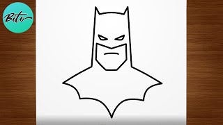 Como desenhar o BATMAN passo a passo, fácil e rápido