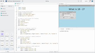 Math Quiz Game - Python Project