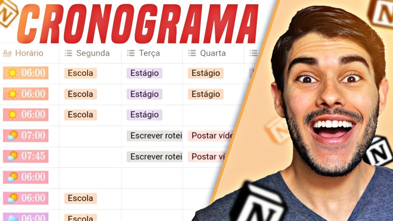 Como Criar Um CRONOGRAMA De Estudos Usando O Notion Em 2022 - YouTube