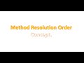 MRO  Python Concept (Method Resolution Order )
