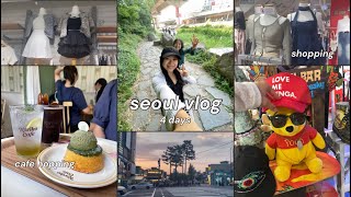 seoul vlog 🇰🇷 hongdae & myeongdong shopping hauls, cafes, mimiline, ikseondong [ep 23]