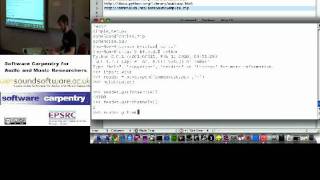 Audio in Python - introduction (Software Carpentry)