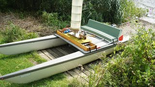 Catamaran with Magnus Effect Rotor Sail