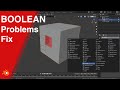 Boolean Problems - Blender for beginners