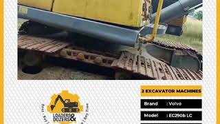 Two Excavators are for sale on Loaders and Dozers Mobile App| Best App For Construction Equipment.