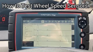 How to Test Wheel Speed Sensors-With Snap-On Scanner.