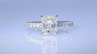 2.05CT Colorless Elongated Radiant Diamond Hidden Halo Engagement Ring GIA  Cert/Appr $25K $9250