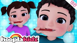 This Is The Way We Brush Our Teeth Song ब्रश करो | Balgeet & Hindi Nursery Rhymes by HooplaKidz