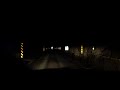 Driving through a single-lane tunnel in the Faroe Islands