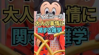 ディズニーの大人の事情に関する雑学5選【ディズニー雑学】 #ディズニー #disney #雑学 #トリビア #ディズニーランド #ディズニーシー