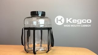 Kegco Wide Mouth Carboy - Make Cleaning Easy and your Homebrew Sanitary!