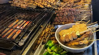 The Hottest kebab skewers in the world!-Taiwanese night market