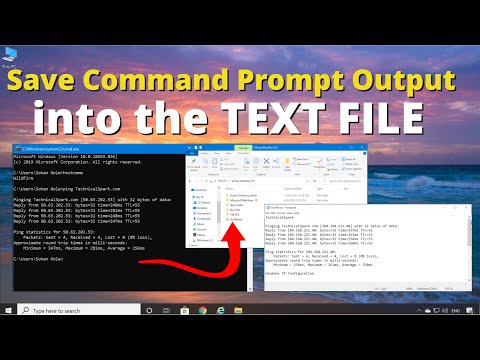 Save Command Prompt Output To Text File