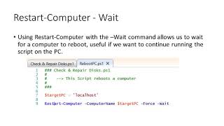 Powershell - Restart-Computer