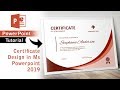 PowerPoint Tutorial~~How to make Certificate Design in PowerPoint~~