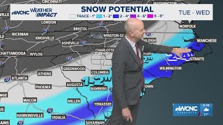 Brad Panovich: Really cold temperatures, snow in the Carolinas | 3 p.m. storm update