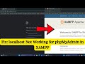Fix: localhost Not Working for phpMyAdmin in XAMPP