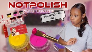 Testing and reviewing NOTPOLISH custom nail kit! | Nail kit series Day 2