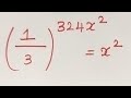 Nice exponential problem | Maths Olympiad