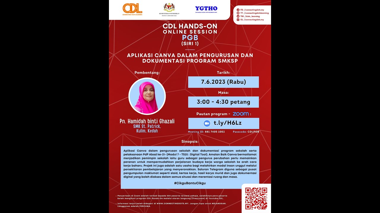 Cdl Hands On Online Session Pgb Siri 1 Aplikasi Canva Dalam