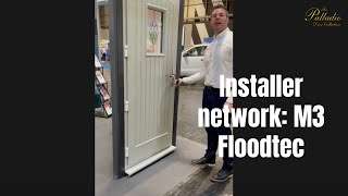 INSTALLER M3 FLOODTEC AT NEC BIRMINGHAM EXPO | PALLADIO DOORS