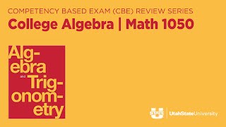 Math 1050 CBE 1 Review Spring 2025