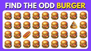 Find the Odd Emoji Out: Junk Food Edition! 🍔🍟 | Emoji Quiz Challenge