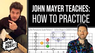John Mayer Teaches: HOW to PRACTICE & Play Guitar (1 Hour Guided Lesson with fretLIVE)