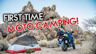 FIRST TIME MOTORCYCLE CAMPING // Suzuki V Strom 1000