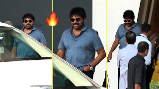 Megastar Chiranjeevi ROYAL Walking Style @ Mumbai | #waltairveerayya | Telugu Varthalu