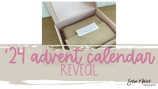 2024 Advent Calendar REVEAL | 25 Days of Surprises! | Sara Marie Stickers |