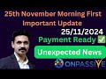 Extension New Update Onpassive Today latest new update Onpassive 25th November Morning First Update