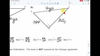 Math 20-2 Unit 6 Trigonometry L1: Review of Right Angle Trig