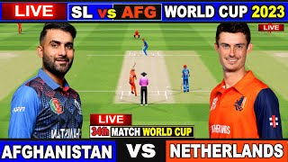 Live: AFG Vs NED, ICC World Cup 2023 | Live Match Centre | Afghanistan Vs Netherlands | 2nd Inning