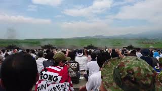 平成29年度総火演90式戦車射撃20170824