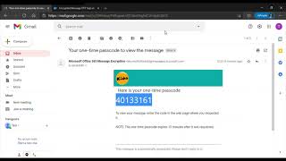 How to open an encrypted email