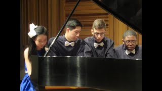 RMA Students Sophie Zhu, David Su, Ross Mantsurov, Nathan Napier Performing Galop-Marche by Lavignac