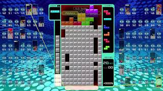 [Tetris 99] so i got a win without hard drop/soft drop