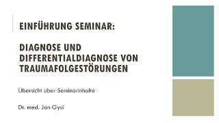 Einführung zum Seminar \