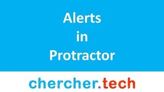 Alerts in Protractor