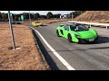 ランボルギーニ アヴェンタドールs ＆ マクラーレン650sスパイダー in与島 lamborghini aventador s lp 740 4