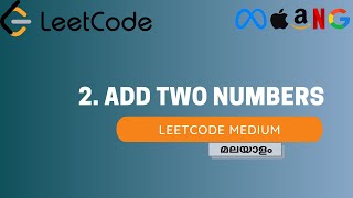 Add Two Numbers | LeetCode -2 | Malayalam | Java | Medium