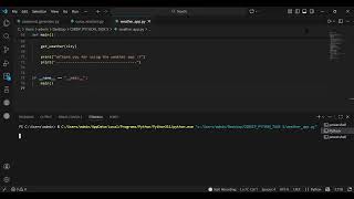OIBSIP Python Task 5 – Weather App using API | Oasis Infobyte Internship | Python Project