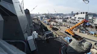 USS Mustin Departs Yokosuka (Timelapse)