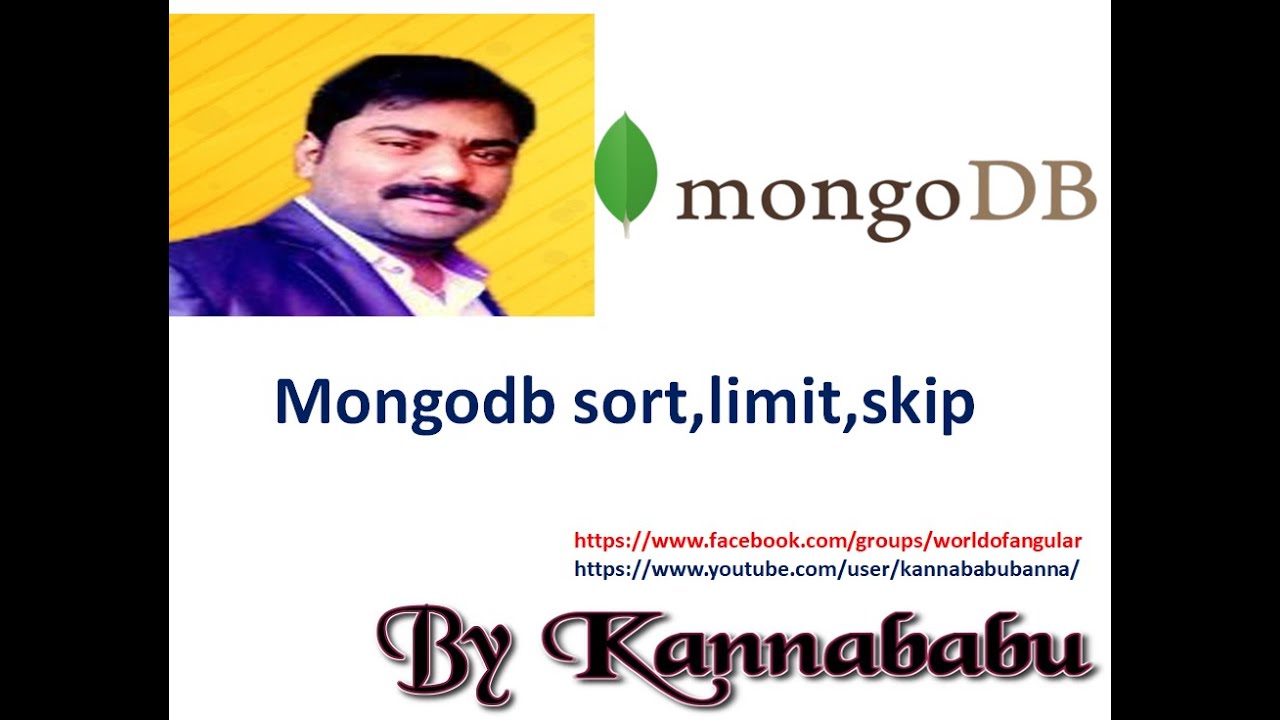 Mongodb Skip Limit Sort Part 9 Youtube