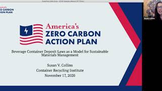 Sustainable Materials Management in America's Zero-Carbon Action Plan