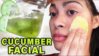 I applied CUCUMBER JUICE on my face OVERNIGHT \u0026 This happened! *not expecting this!*